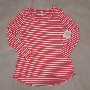 NWT LulaRoe Lynnae - M Long Sleeve Striped Top